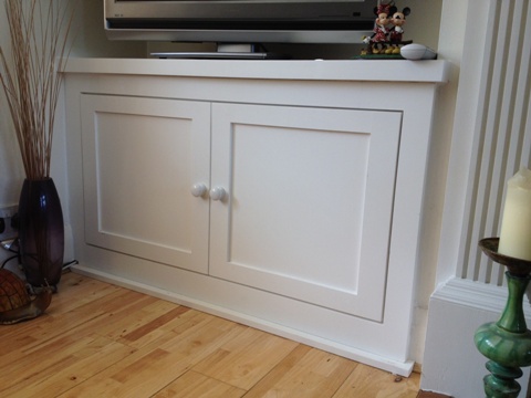 wall shelving and desk